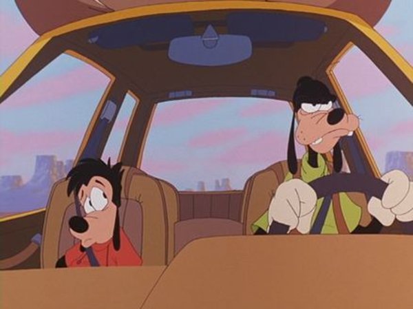 High Quality Goofy and Max in the Car Blank Meme Template