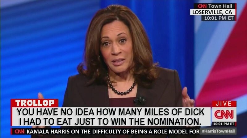 Chlamydia Harris on Winning the VP Nomination | image tagged in kamala harris,dick sucker,cocksucker,political prostitute,sexual favors,dick jokes | made w/ Imgflip meme maker