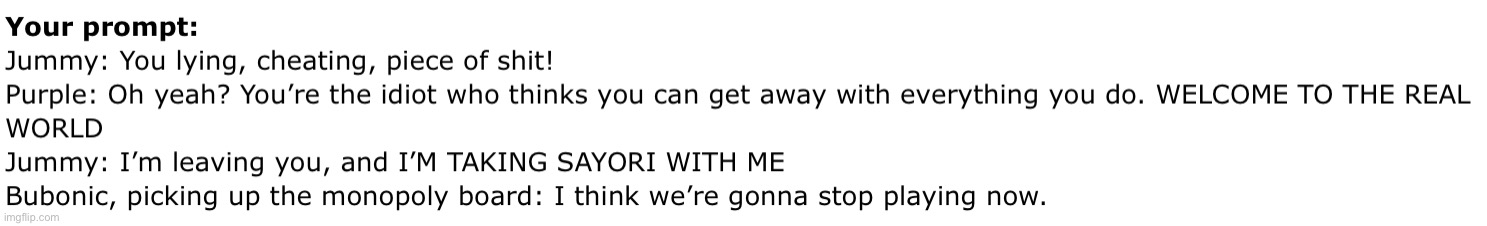 I hate how we are the ones who are fighting ;-; | made w/ Imgflip meme maker