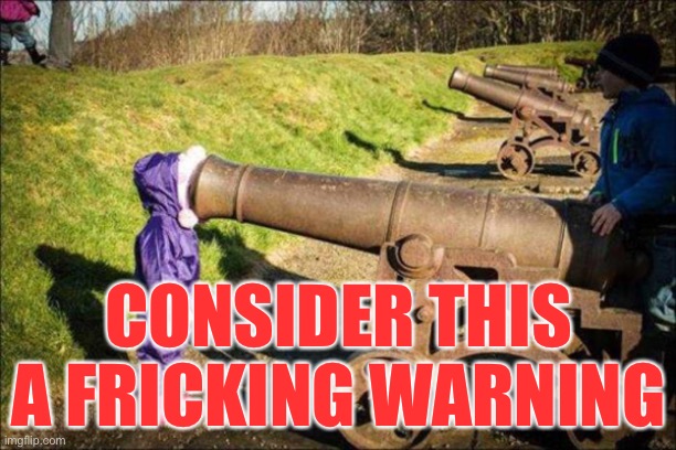 kid face on cannon | CONSIDER THIS A FRICKING WARNING | image tagged in kid face on cannon | made w/ Imgflip meme maker