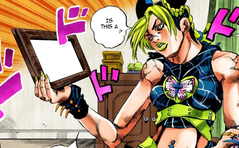 High Quality Jolyne picture Blank Meme Template