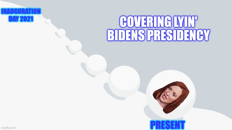 Snowball Effect | COVERING LYIN' BIDENS PRESIDENCY; INAUGURATION DAY 2021; PRESENT | image tagged in snowball effect | made w/ Imgflip meme maker