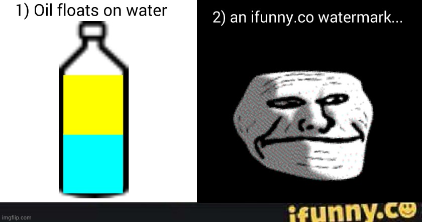 What makes this even better is the fact that he's directly looking at the ifunny.co watermark | made w/ Imgflip meme maker