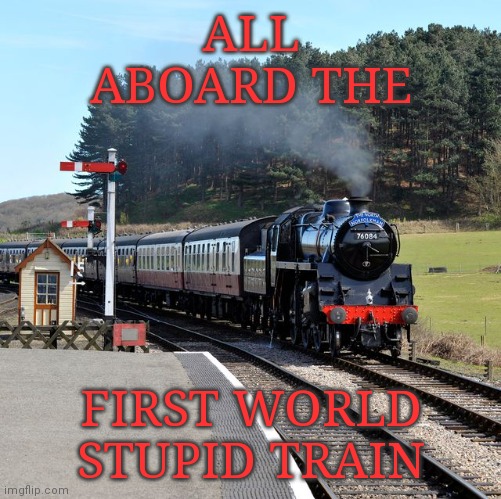 High Quality Stupid train Blank Meme Template