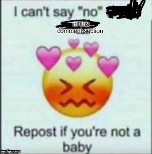 in this comment section | made w/ Imgflip meme maker