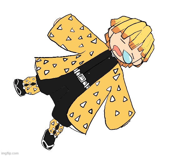 After a lot of pain and suffering, I drew Zenitsu! | made w/ Imgflip meme maker