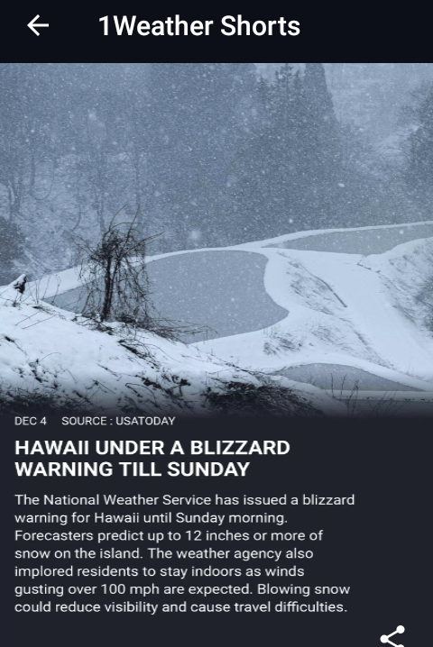 High Quality Hawaii Blizzard December 4th, 2021 Blank Meme Template