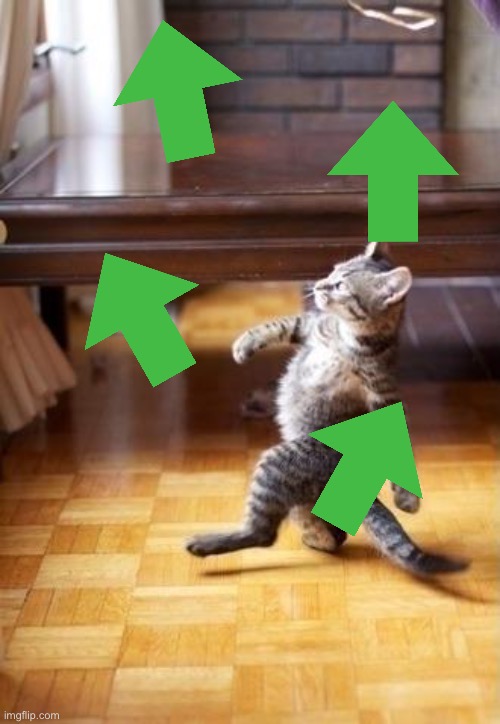 Cool Cat Stroll | image tagged in memes,cool cat stroll,upvotes | made w/ Imgflip meme maker