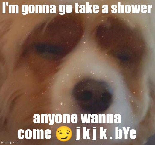 DIDN'T GET THE CHANCE TO, FeeEEEeELLLLL THE WORLD AROUND ME- | I'm gonna go take a shower; anyone wanna come 😏 j k j k . bYe | image tagged in narwhal doge | made w/ Imgflip meme maker
