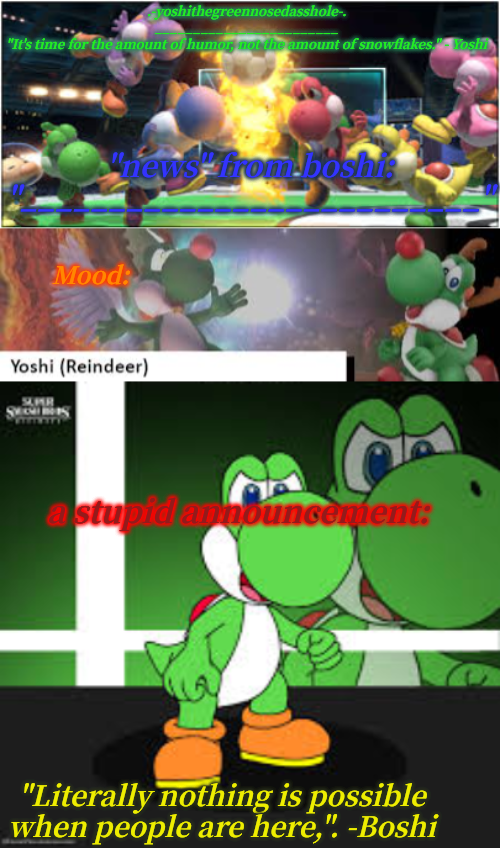 Yoshi_Official Announcement Temp v17 Blank Meme Template