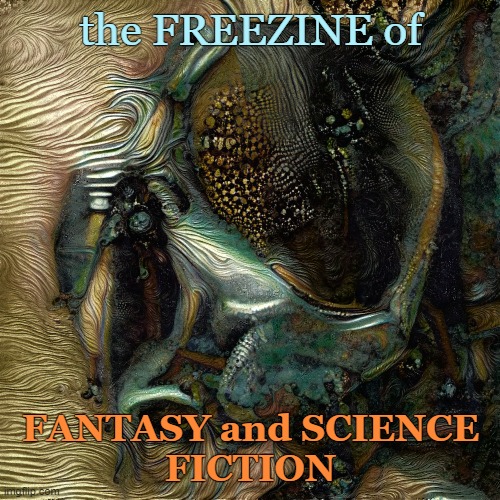 FREEZINE | the FREEZINE of; FANTASY and SCIENCE
FICTION | image tagged in fanzine,freezine,webzine,sciencefiction,fantasy island,writing | made w/ Imgflip meme maker