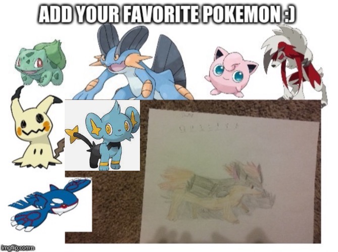 Why not shinx? | image tagged in pokemon | made w/ Imgflip meme maker