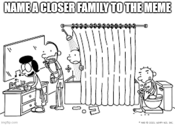 NAME A CLOSER FAMILY TO THE MEME | made w/ Imgflip meme maker