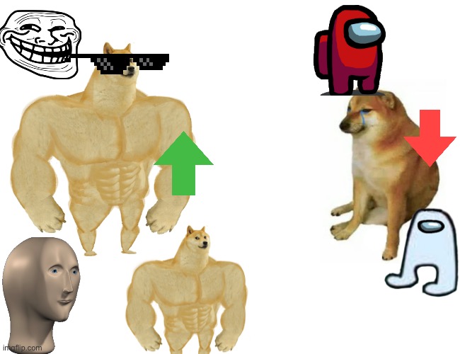 Buff Doge vs. Cheems Meme | image tagged in memes,buff doge vs cheems | made w/ Imgflip meme maker