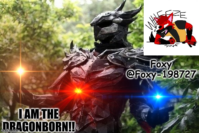 Foxy-198727 Official Announcement Temp Blank Meme Template