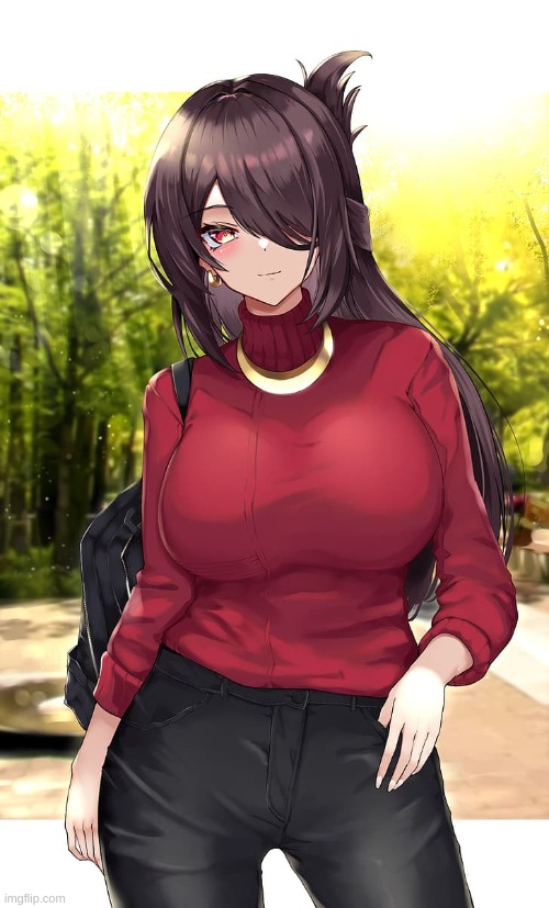 My waifu looking mighty fine ngl | made w/ Imgflip meme maker