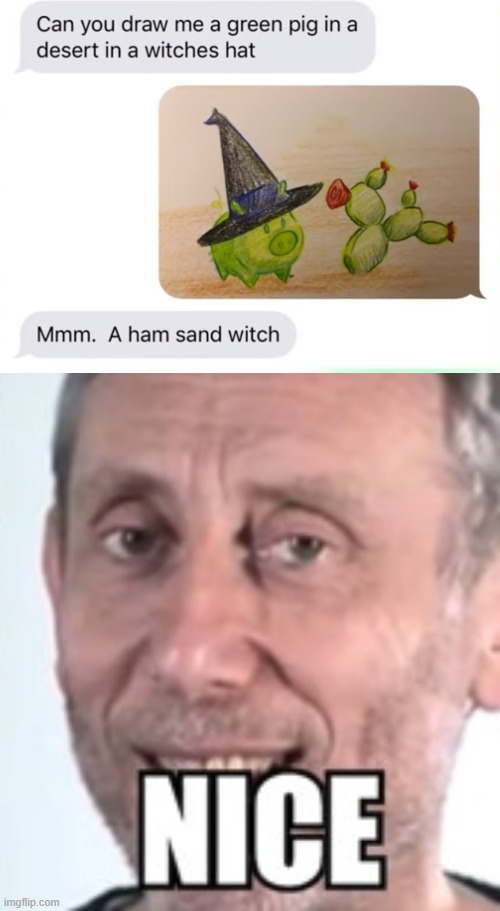 image tagged in double nice micheal rosen,bad puns | made w/ Imgflip meme maker