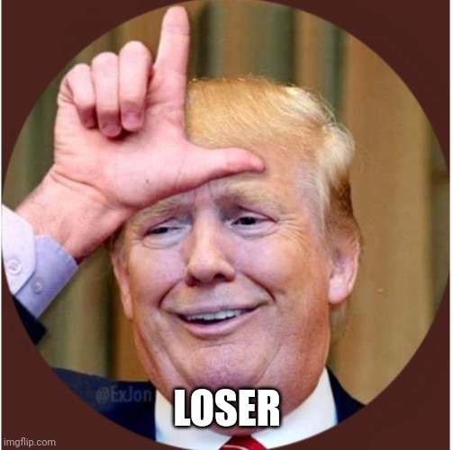 Trump loser | LOSER | image tagged in trump loser | made w/ Imgflip meme maker