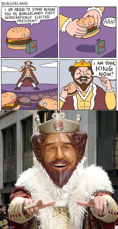 Burgerland | image tagged in burger king,burger,burgers,memes,comics/cartoons,comics | made w/ Imgflip meme maker