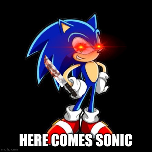 You're Too Slow Sonic Meme | HERE COMES SONIC | image tagged in memes,you're too slow sonic | made w/ Imgflip meme maker