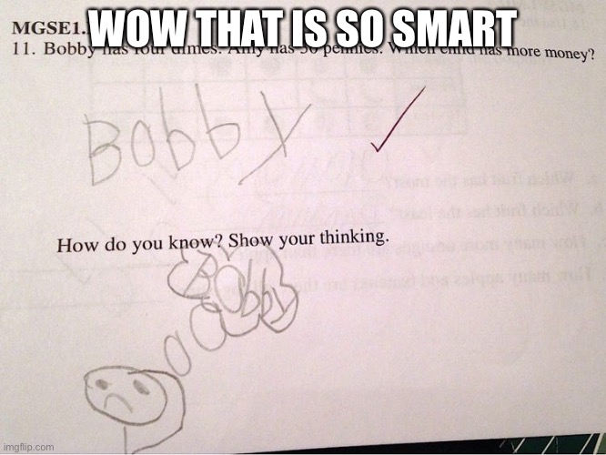 Wow so smart | WOW THAT IS SO SMART | image tagged in wow so smart | made w/ Imgflip meme maker