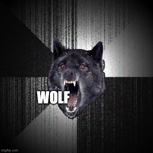 Insanity Wolf Meme | WOLF | image tagged in memes,insanity wolf | made w/ Imgflip meme maker