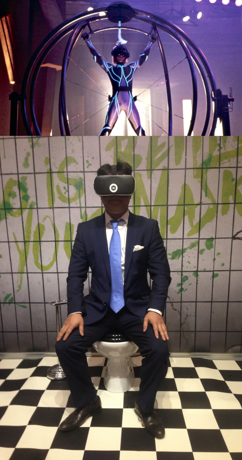 High Quality VR Toilet Blank Meme Template