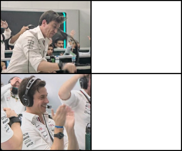 High Quality F1 Toto Blank Meme Template