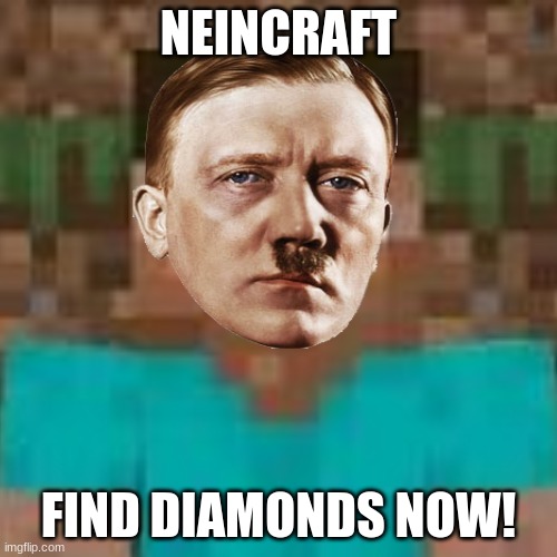 Neincraft | NEINCRAFT; FIND DIAMONDS NOW! | image tagged in memes | made w/ Imgflip meme maker