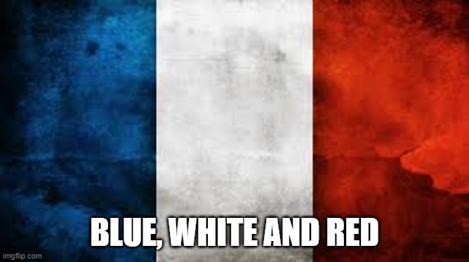 French Flag | BLUE, WHITE AND RED | image tagged in french flag | made w/ Imgflip meme maker