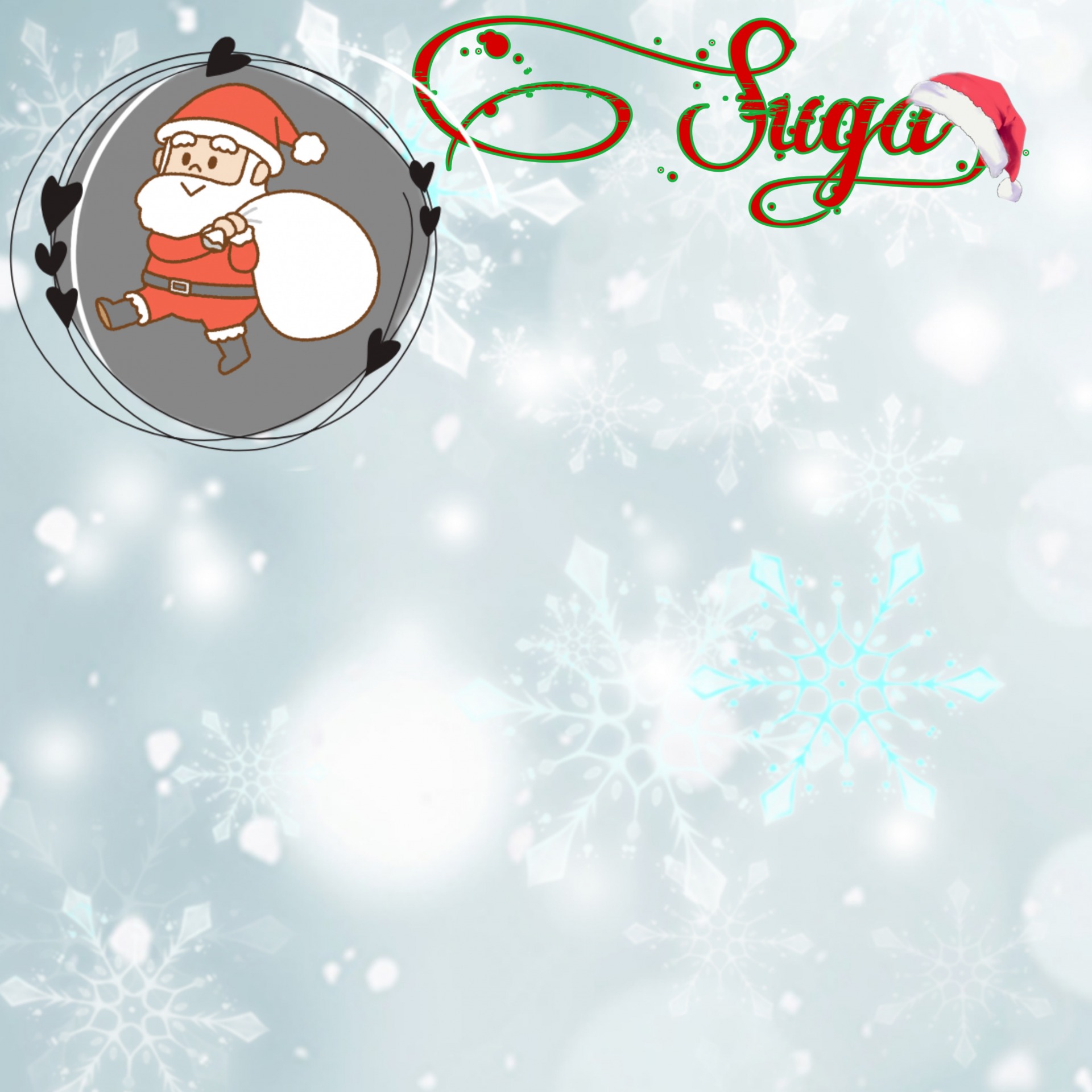 Suga's Christmas Template Blank Meme Template