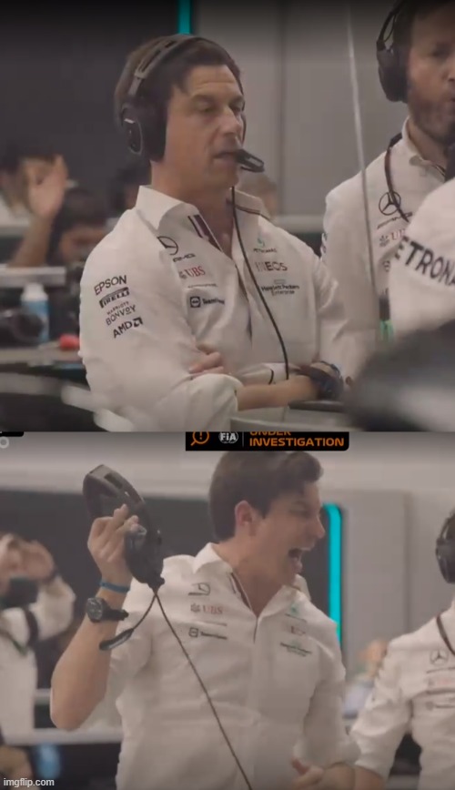 Toto reaction | image tagged in f1 | made w/ Imgflip meme maker