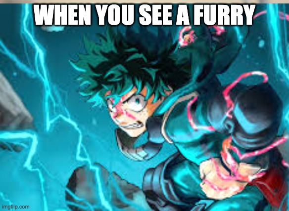 die furries | WHEN YOU SEE A FURRY | made w/ Imgflip meme maker