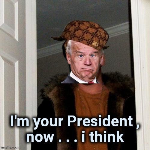 I'm your President ,
now . . . i think | image tagged in scumbag brandon | made w/ Imgflip meme maker