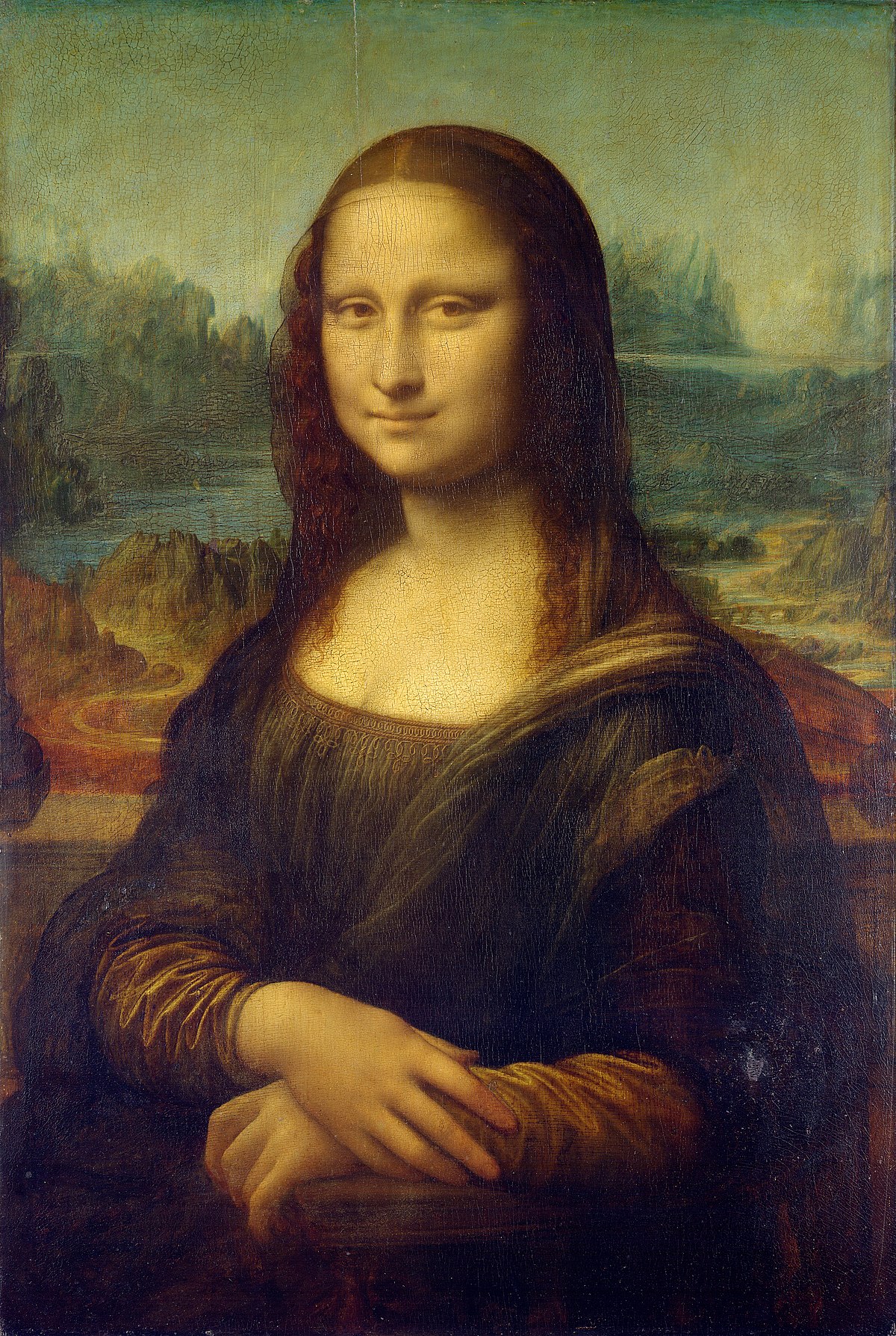 High Quality Mona lisa thing Blank Meme Template