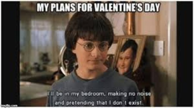 image tagged in memes,funny,harry potter,potter,valentine's day,valentines | made w/ Imgflip meme maker