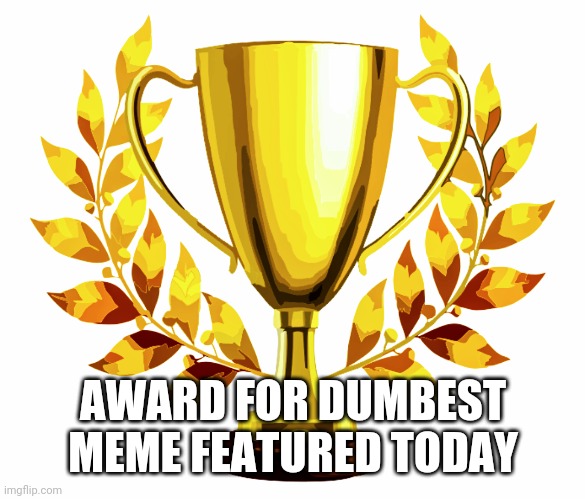 You Win! | AWARD FOR DUMBEST MEME FEATURED TODAY | image tagged in you win | made w/ Imgflip meme maker