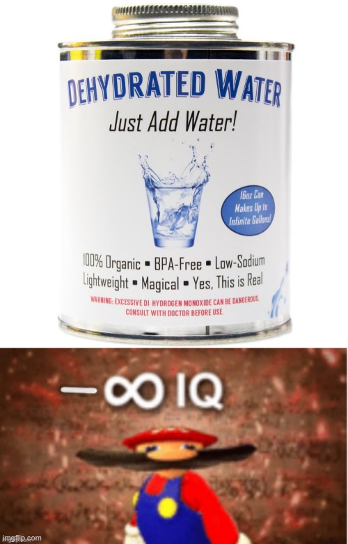 Srsly Amazon.... | image tagged in infinite iq,iq,mario,water,water bottle,memes | made w/ Imgflip meme maker