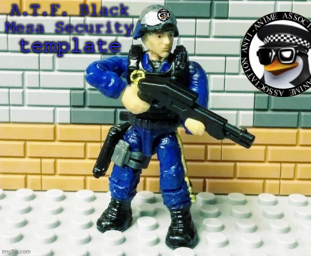 High Quality A.T.F. Black Mesa Security Blank Meme Template
