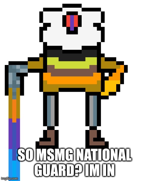 hello! What requires killing? |  SO MSMG NATIONAL GUARD? IM IN | image tagged in cobalt chaos 1 | made w/ Imgflip meme maker