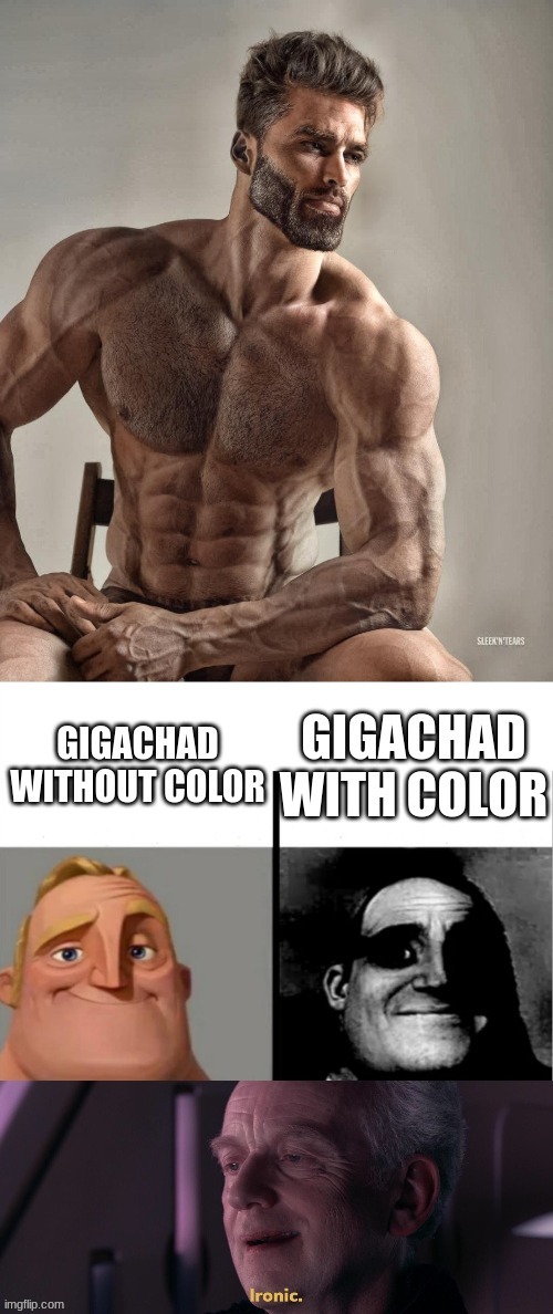 ironically gigachads teacher copy | image tagged in memes,ironic | made w/ Imgflip meme maker