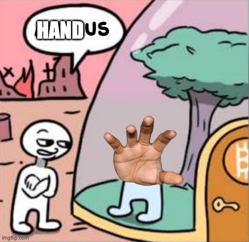 Handus | HAND | image tagged in amogus | made w/ Imgflip meme maker