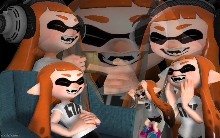 inkling laugh splatoon | image tagged in inkling laugh splatoon | made w/ Imgflip meme maker