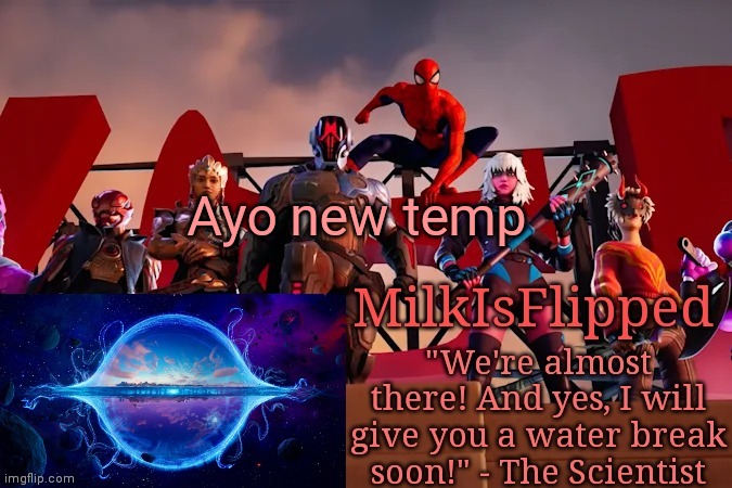 Milk but he's flipped | Ayo new temp | image tagged in milk but he's flipped | made w/ Imgflip meme maker