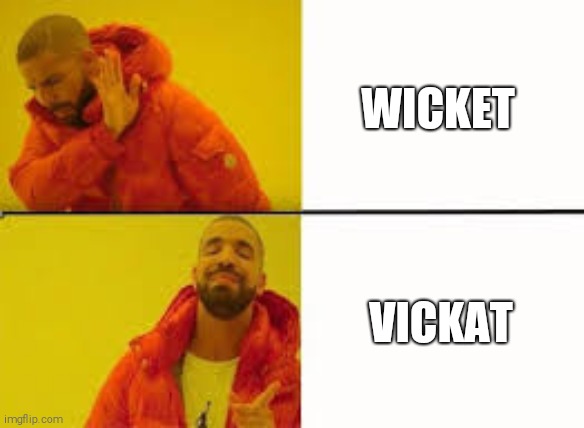 Vicky Katrina wedding memes | WICKET; VICKAT | image tagged in orange jacket guy | made w/ Imgflip meme maker