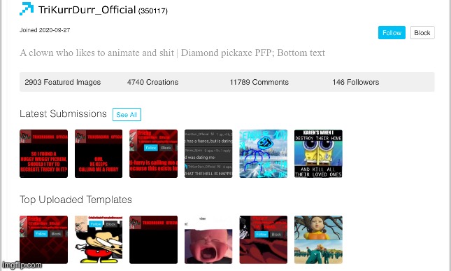 Funny moment this man banned me for 2 hours and hes a furry | made w/ Imgflip meme maker