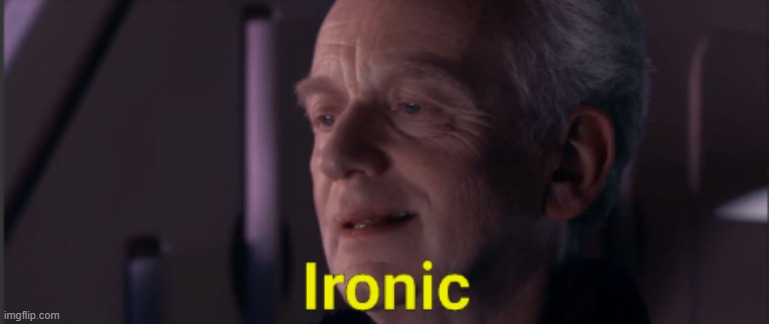 Palpatine ironic text | image tagged in palpatine ironic text | made w/ Imgflip meme maker