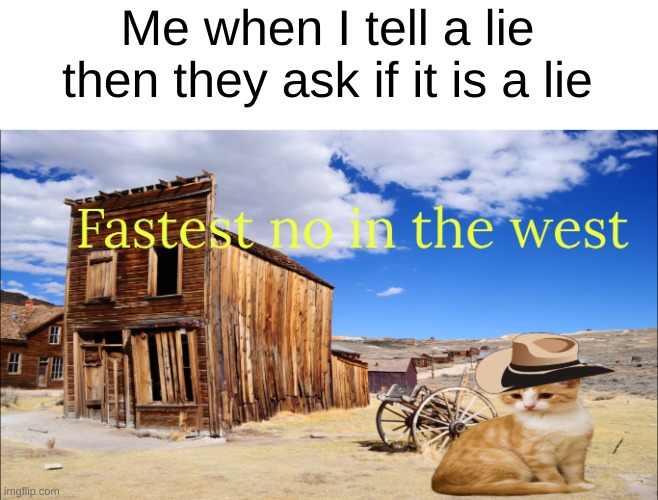 Me when I tell a lie then they ask if it is a lie | made w/ Imgflip meme maker