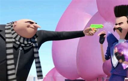 Gru Water Gun Blank Meme Template