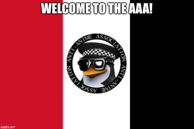 AAA flag | WELCOME TO THE AAA! | image tagged in aaa flag | made w/ Imgflip meme maker